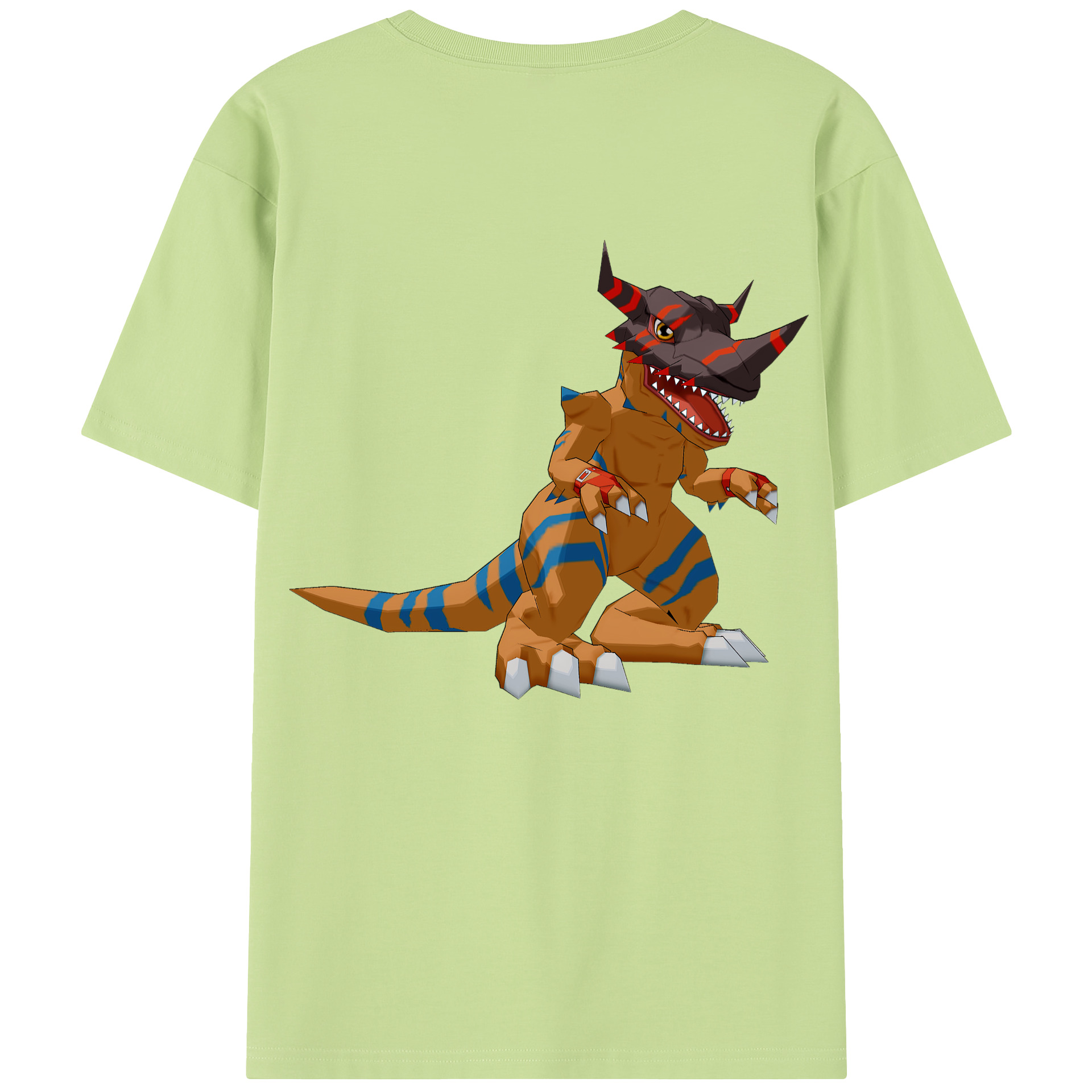 （画像用） Digimon デジタルモンスター/デジモン 綿100％半袖Tシャツ（背面プリント）